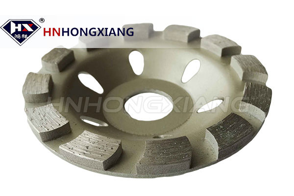 Horseshoe shape diamond cup wheel