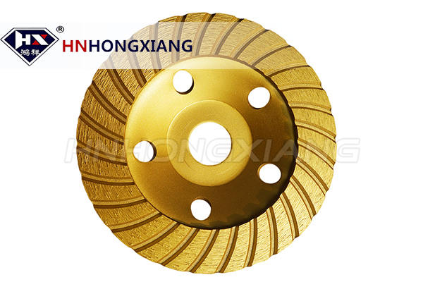 Chrysanthemum shape diamond turbo cup wheel