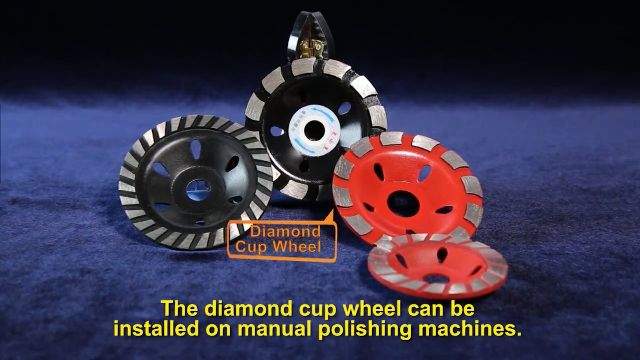 Single row diamond cup wheel